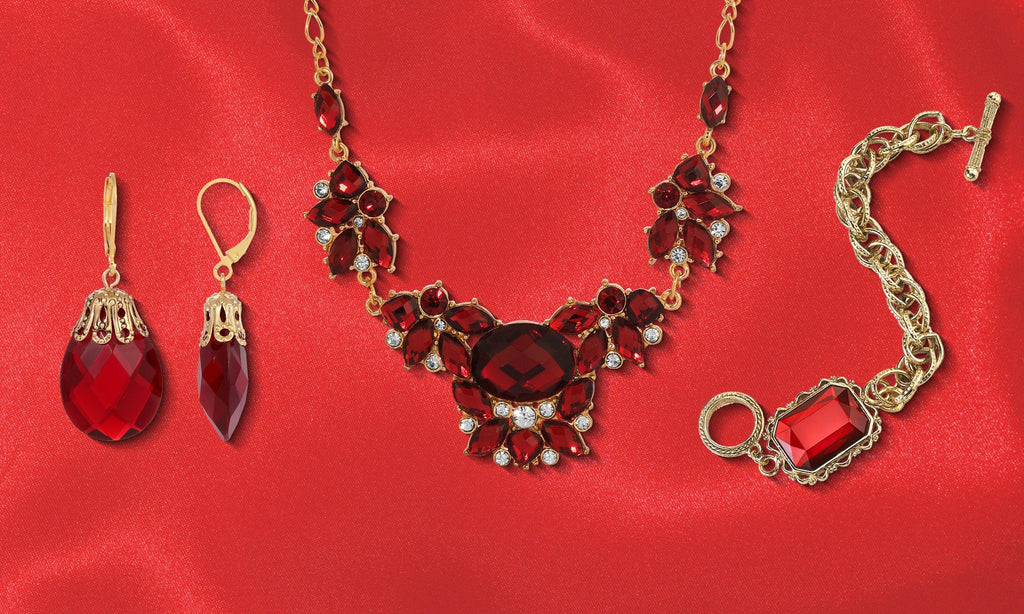 red jewelry collection