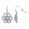 1928 Jewelry Flower Crystal Studded Drop Earrings