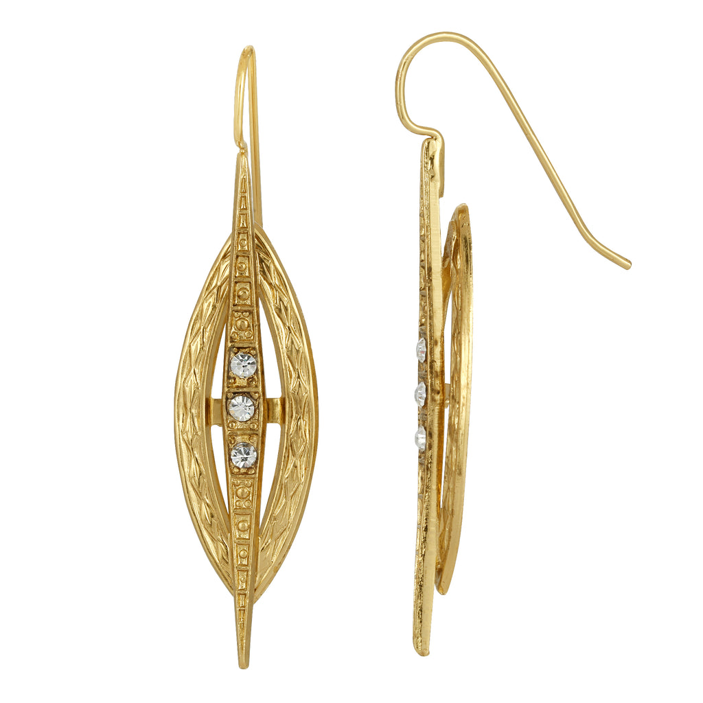 LuxeDeco Multi Crystal Drop Earrings