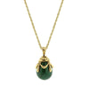 1928 Jewelry Gemstone Egg Pendant Necklace 30