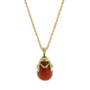 1928 Jewelry Gemstone Egg Pendant Necklace 30