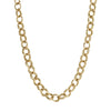 1928 Jewelry Classic Knurled Oval Double Link Chain Necklace 16