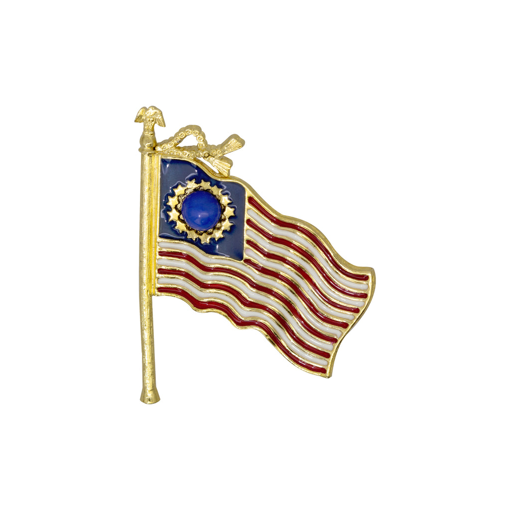 13-Star American Flag Patriotic Pin