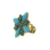 2028 Jewelry Oasis Green & Turquoise Stone Marquise Ring