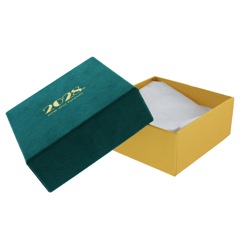 Teal Faux Velvet Gift Box