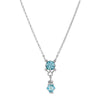 1928 Jewelry Deco Flare Crystal Drop Pendant Necklace 18