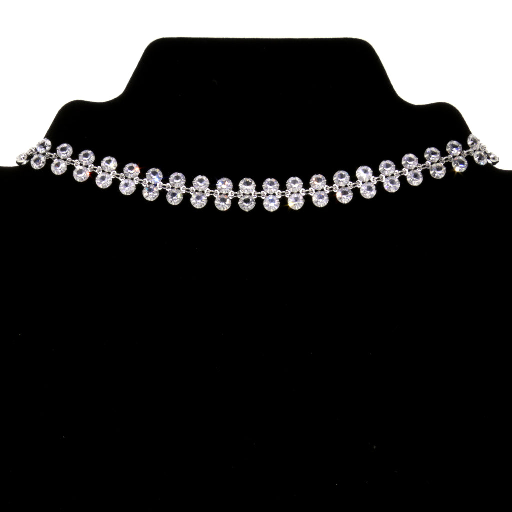 Choker Necklace Black Vintage Lace and Cameo - $8.00