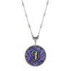 1928 Jewelry Blue Sodalite Gemstone Initial Necklace 18