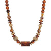 1928 Jewelry Alexandria Tortoise & Corrugated Bead Necklace 16