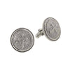 Symbols Of Faith Cross Round Cufflinks