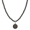 1928 Jewelry Black Bead Live Love Rescue Pendant Necklace 15