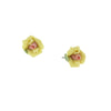 1928 Jewelry Sweet Rose Porcelain Rose Stud Earrings