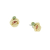 1928 Jewelry Sweet Rose Porcelain Rose Stud Earrings