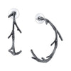 T.R.U. Large Tree Branch Hoop Earrings