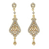 1928 Jewelry Bridal Filigree Pave Austrian Crystal Post Drop Earrings