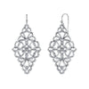 1928 Jewelry Filigree Diamond Drop Earrings