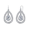 1928 Jewelry Crystal Caged Teardrop Earrings