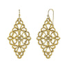 1928 Jewelry Filigree Diamond Drop Earrings