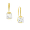 1928 Jewelry Cubic Zirconia Square Drop Earrings