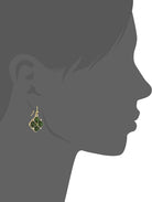 1928 Jewelry Four Round Gemstone Drop Earrings