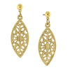 1928 Jewelry Art Deco Inspired Filigree Post Drop Earrings