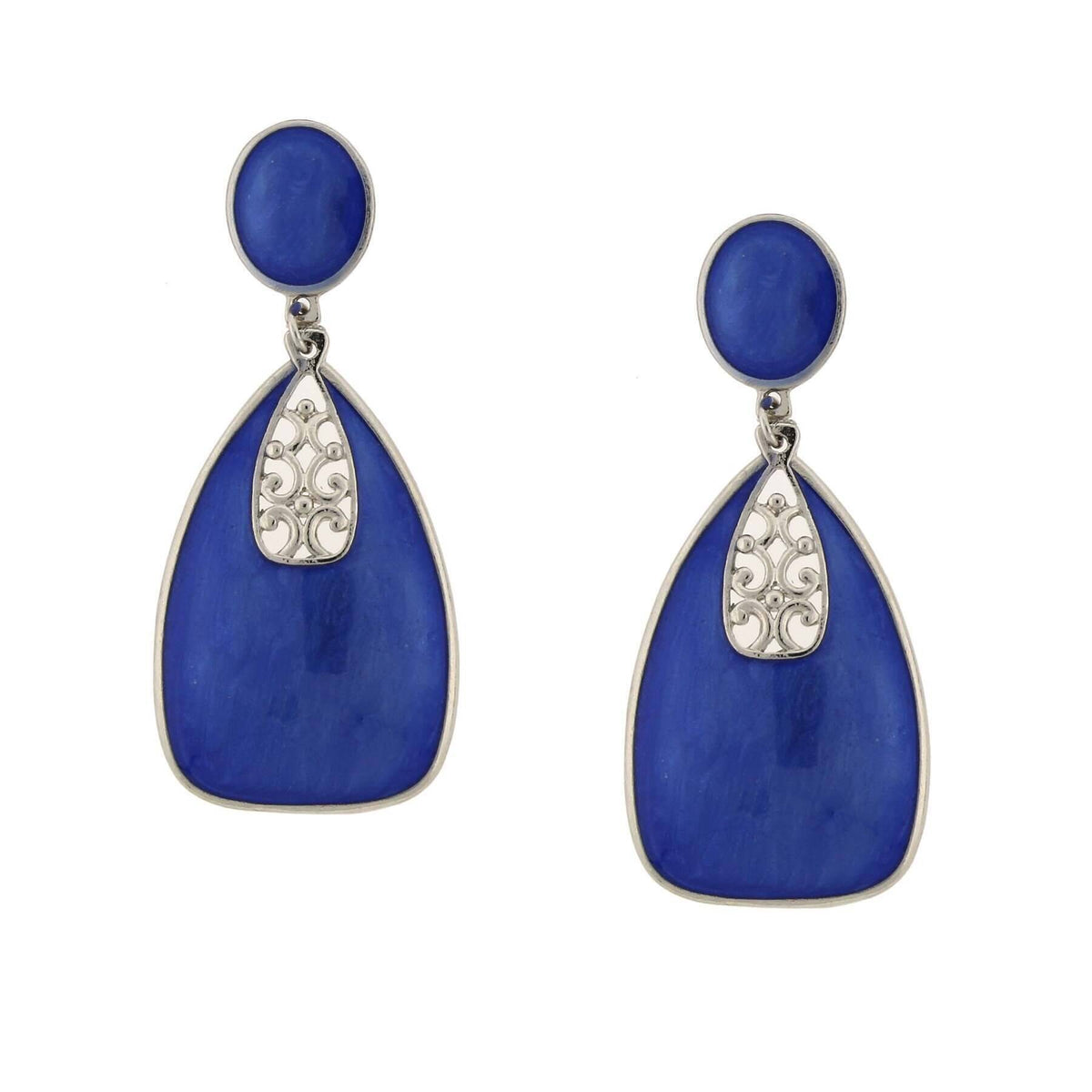 2028 Jewelry Filigree Enamel Statement Drop Earrings – 1928 Jewelry