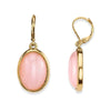 1928 Jewelry Oval Gemstone Drop Earrings