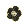 2028 Jewelry Enamel & Glass Stone Crystals Flower Pin