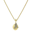 1928 Jewelry Crystal Initial Gold Locket Necklace 16