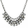 1928 Jewelry Crystal Cluster Bib Necklace 16