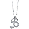 1928 Jewelry European Crystal Initial Necklace 16