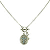 1928 Jewelry Birthstone Cross Locket Necklace 24