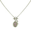 1928 Jewelry Birthstone Cross Locket Necklace 24