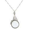 1928 Jewelry Floral Filigree Magnifying Glass Necklace 28