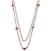 2028 Jewelry Long Layered Chain AB Crystal Necklace 42