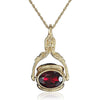 1928 Jewelry Vintage-Inspired Rotating 3 Sided Crystal Spinner Pendant Necklace 30