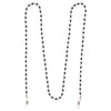 1928 Jewelry Black Beaded Eyeglass Holder Chain Necklace 32