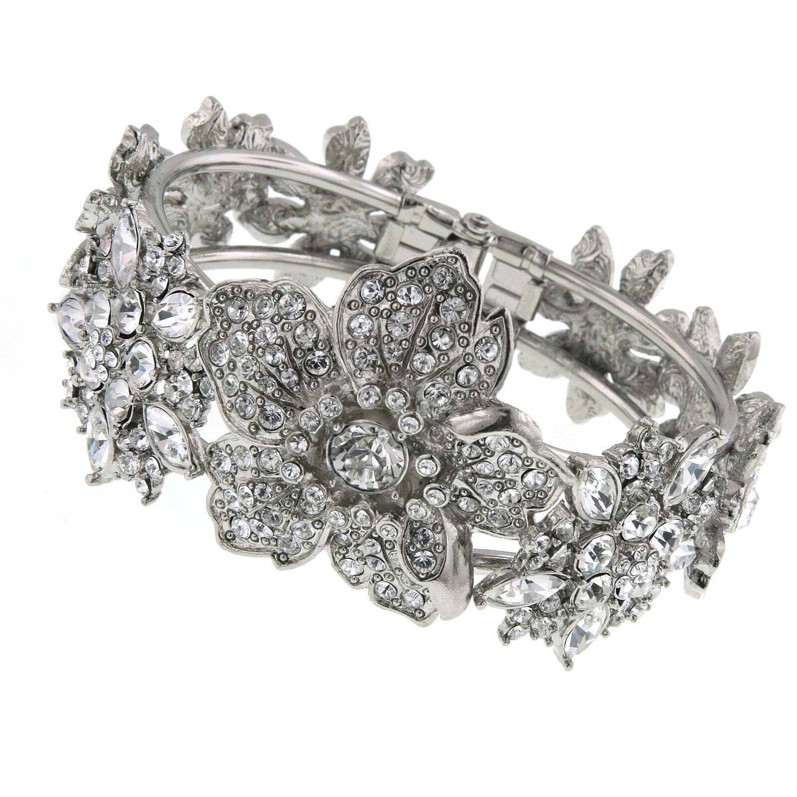 Multi floral full diamond hot bracelet