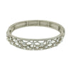 2028 Jewelry Crystal Slim Filigree Stretch Bracelet