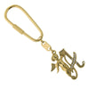 1928 Jewelry Crystal Accent Initial Angel Carabiner Key Chain