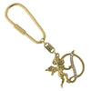 1928 Jewelry Crystal Accent Initial Angel Carabiner Key Chain