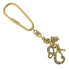 1928 Jewelry Crystal Accent Initial Angel Carabiner Key Chain