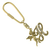 1928 Jewelry Crystal Accent Initial Angel Carabiner Key Chain