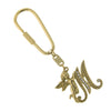 1928 Jewelry Crystal Accent Initial Angel Carabiner Key Chain