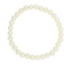 1928 Bridal White 8mm Faux Pearl Stretch Bracelet