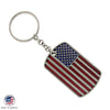 1928 Jewelry American Flag Dog Tag Key Chain