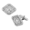 1928 Jewelry Diamond-Shaped Cufflinks