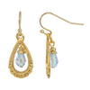 1928 Jewelry Elegancia Antigua Teardrop Crystal Dangle Earrings