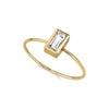 1928 Jewelry Rectangle Crystal Delicate Dainty Ring Size 7