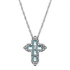 Symbols Of Faith Regal Filigree Crystal Cross Pendant Necklace 20